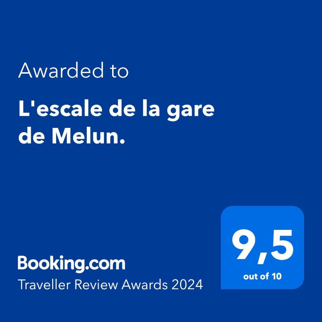 L'Escale, Studio Proche Gare Melun Avec Parking Prive Dammarie-les-Lys Exterior photo